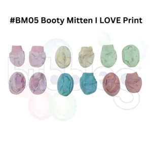 Booty Mitten Set I Love Print